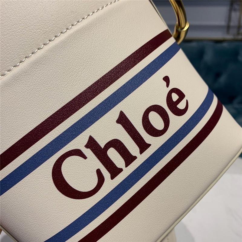 chloe roy bucket bag white - Image 3