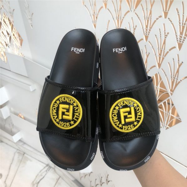 Fendi FF logo slippers for women