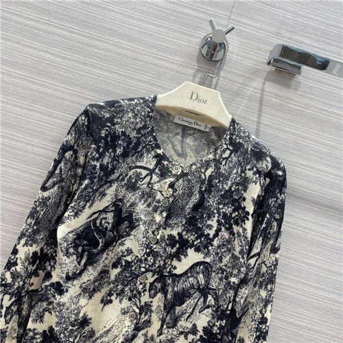 dior jungle animal pattern print cardigan - Image 3