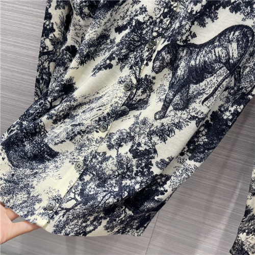 dior jungle animal pattern print cardigan - Image 9