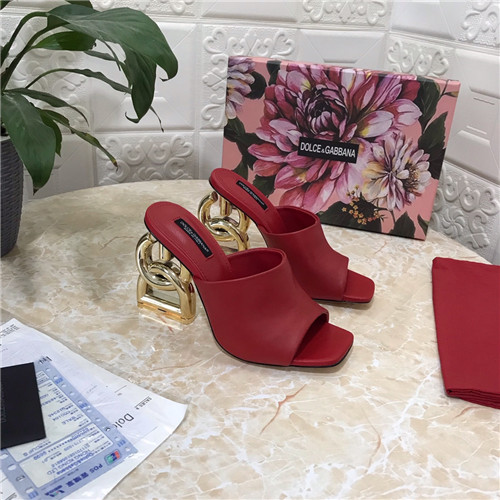 dolce&gabbana dg block heel slipper