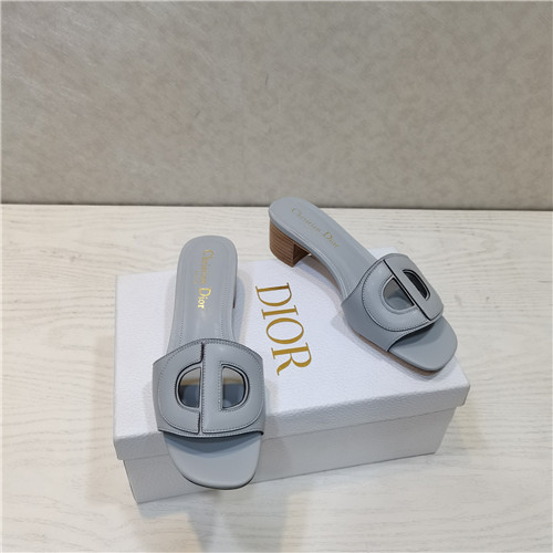 dior CD letters rhinestone slippers - Image 7