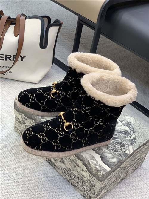 gucci fria gg wool-blend ankle boots - Image 4