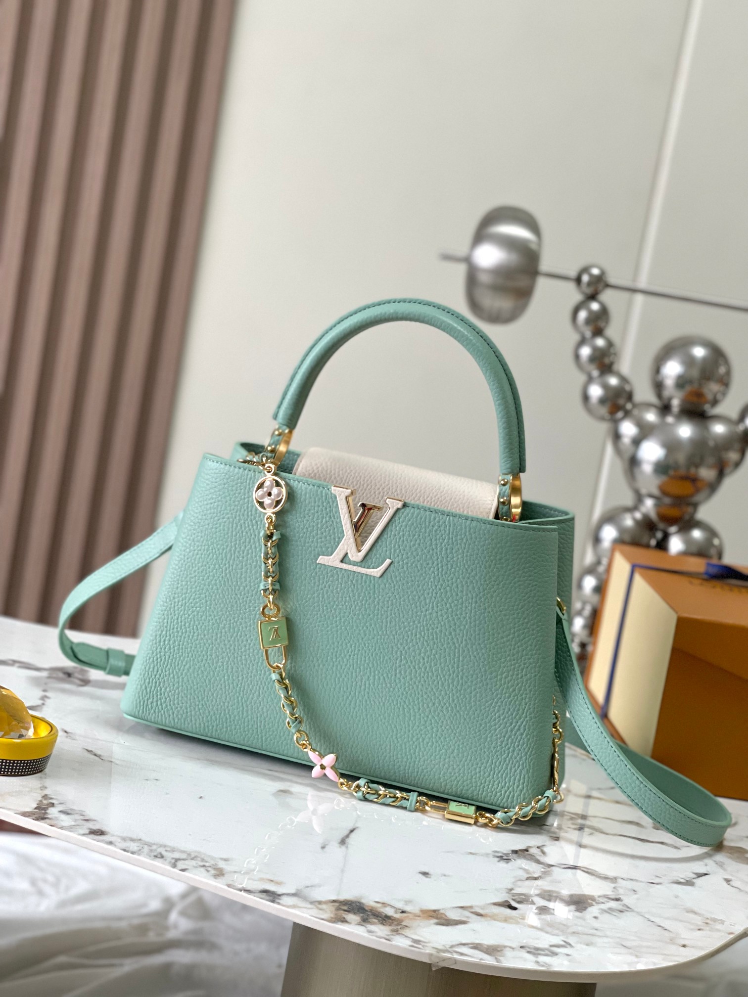 (Version) Premium M24471 Light Green with White Gold Upgraded Hardw - Image 2
