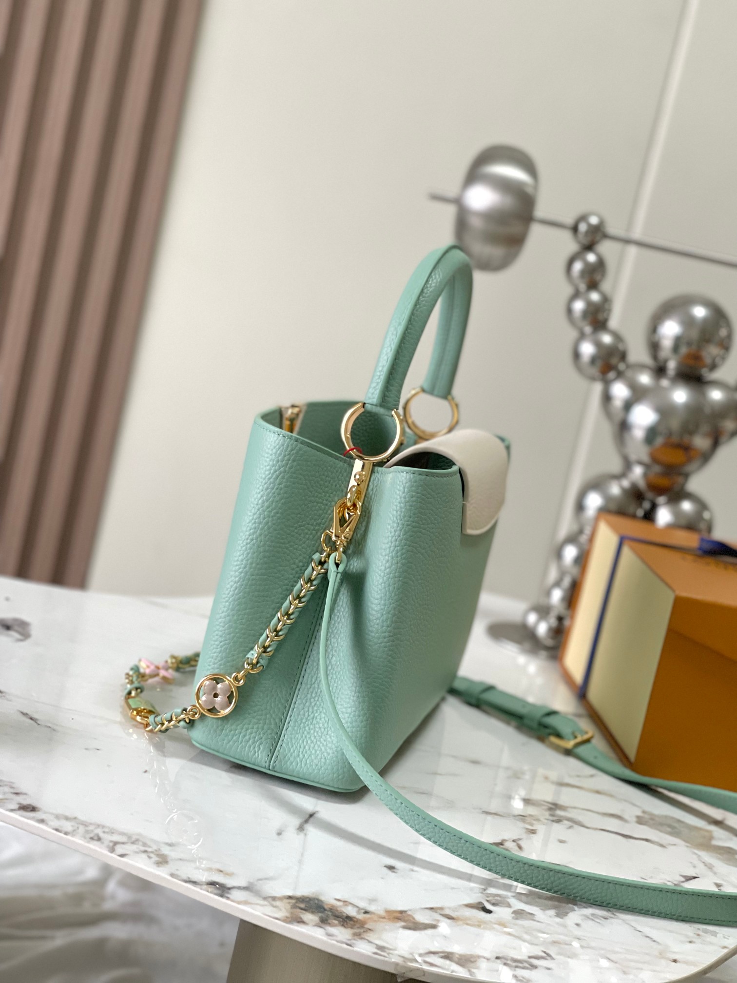(Version) Premium M24471 Light Green with White Gold Upgraded Hardw - Image 3