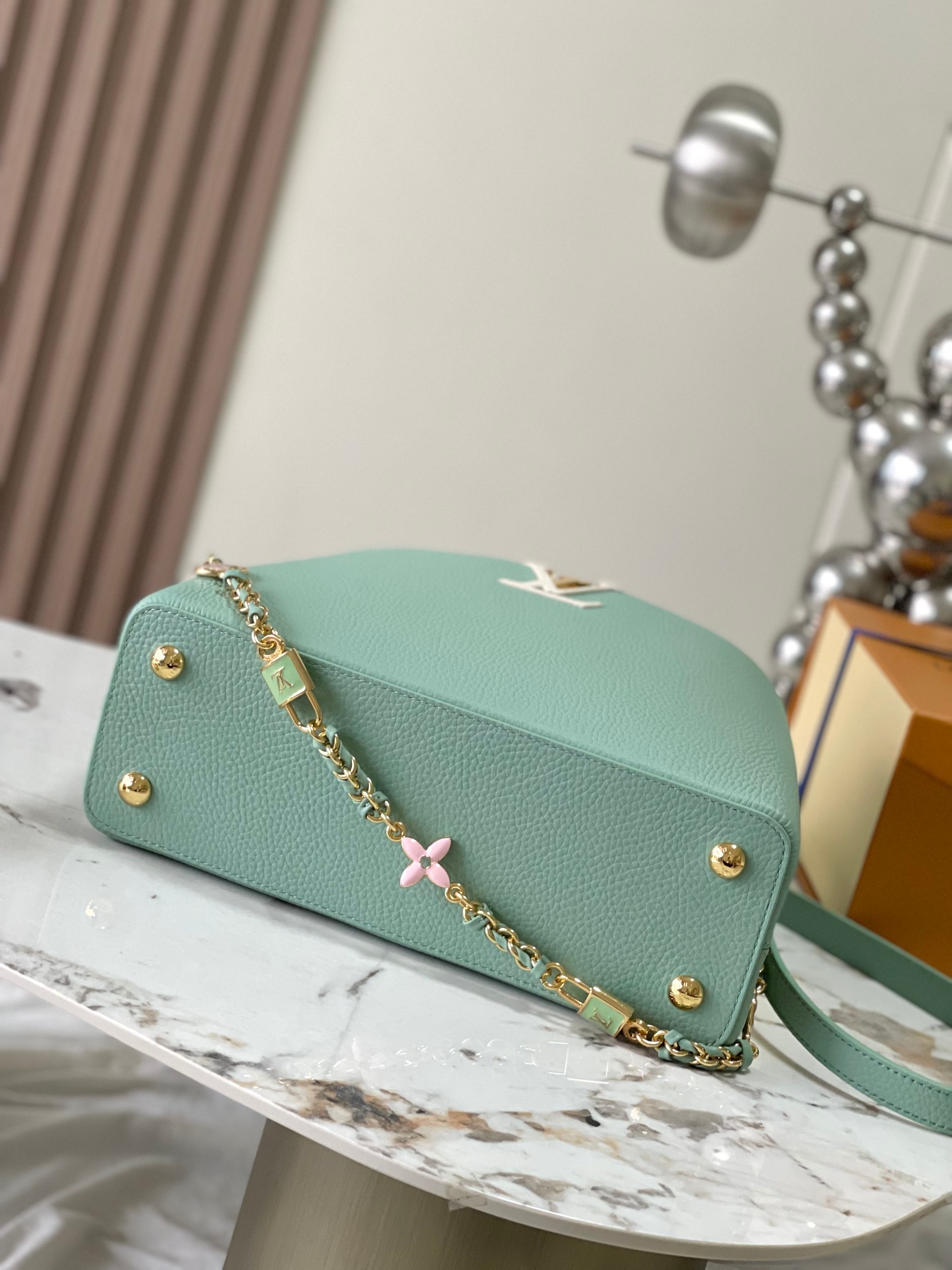 (Version) Premium M24471 Light Green with White Gold Upgraded Hardw - Image 5