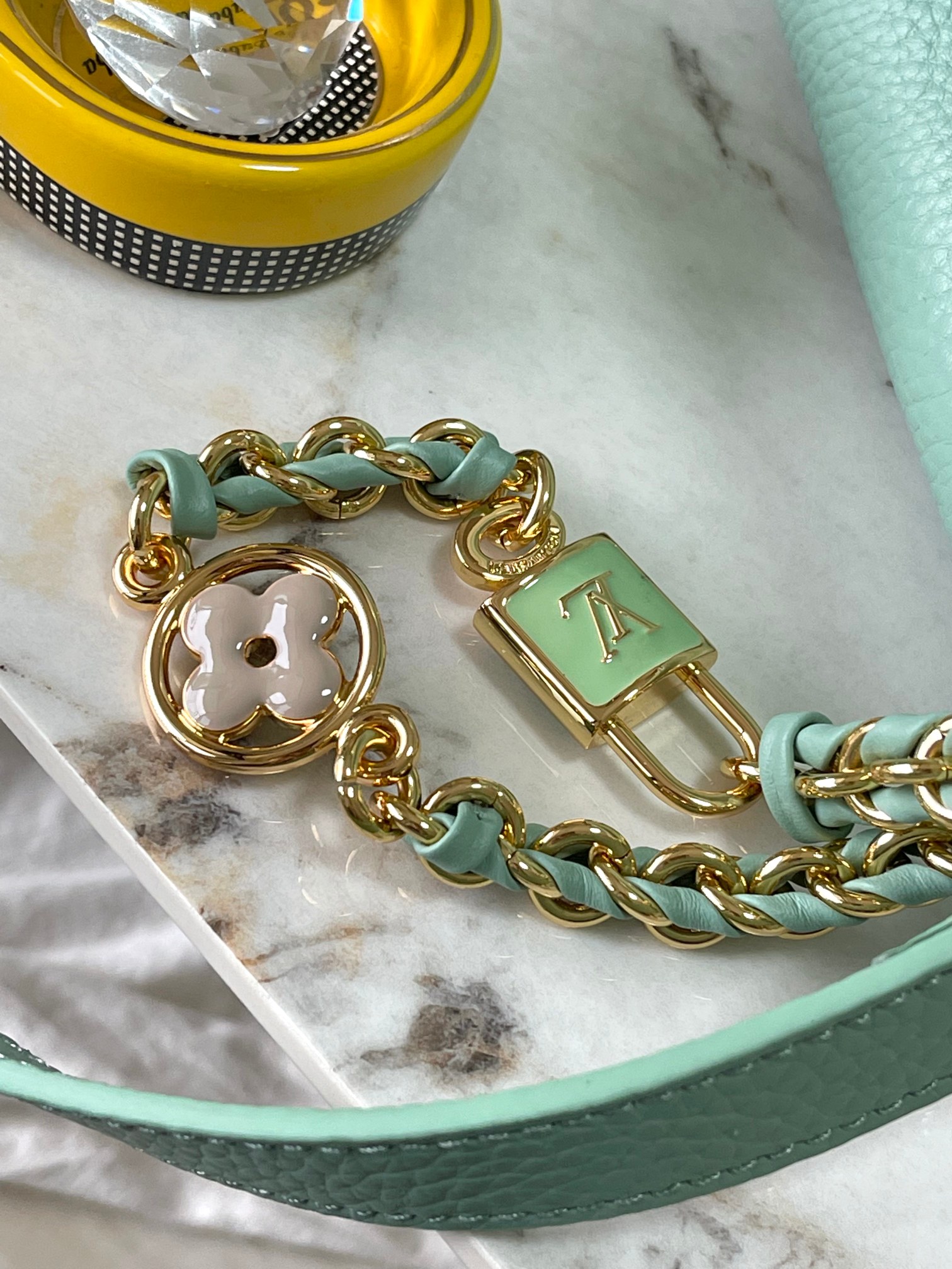 (Version) Premium M24471 Light Green with White Gold Upgraded Hardw - Image 8