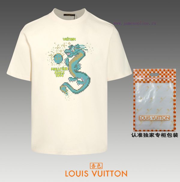 Original packaging with pictures of LV~Louis Vuitton 2024 new high-quality round neck short aubbsas2