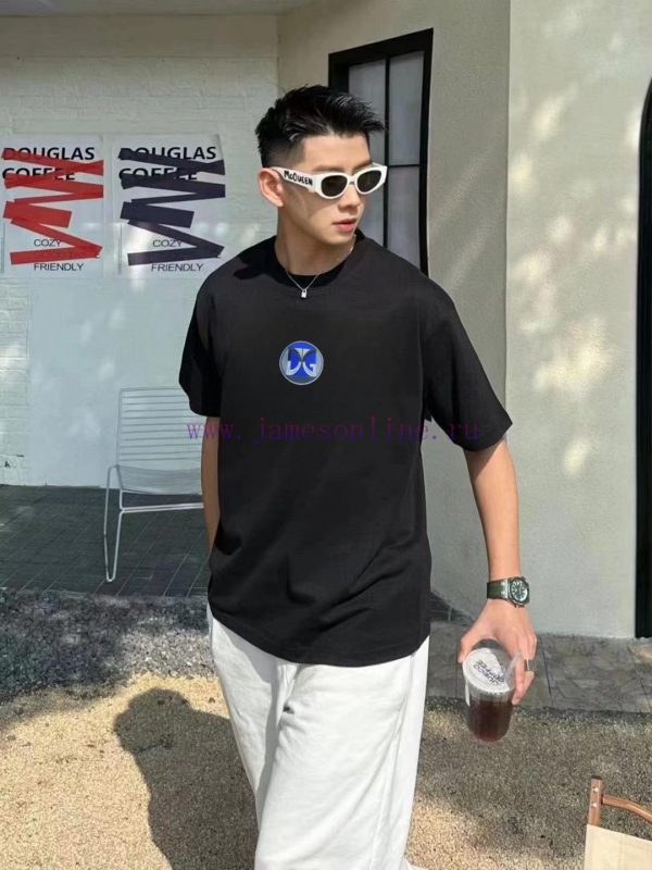 High quality Dujia DG 2024 ss spring and summer pure cotton fabric round neck short sleeved n7pkigiw