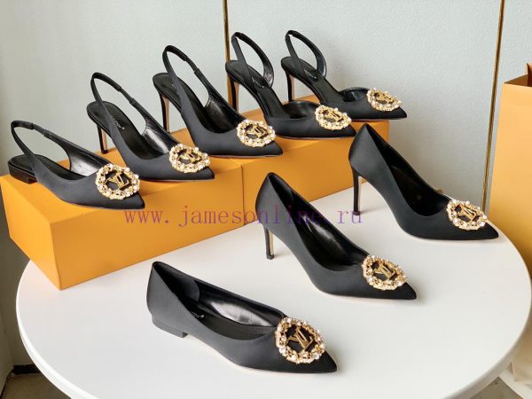 Single shoe/rear hollow sandals 350Loui * Vuitton * L ️ Donkey Home ? 24 New Silk Diamond Bu5vwgctr5