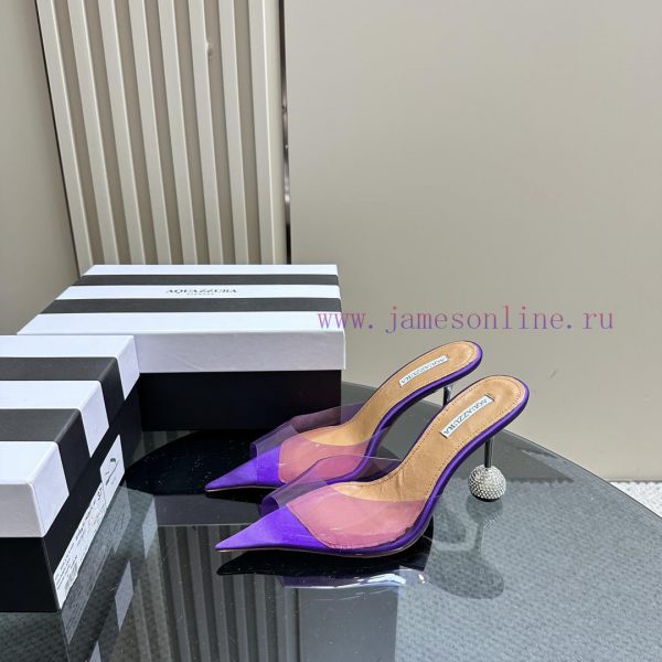 Aquazzura 2024 Spring/Summer New Soleil Series Film High Heel Diamond SandalsFull of charm, a3e1c4px