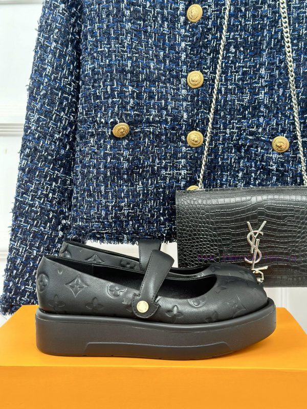 L * V Lvjia 24ss New Product Thick Bottom Old FlowerMary Jane Shoe CollectionIt's so beautiffkqscioi