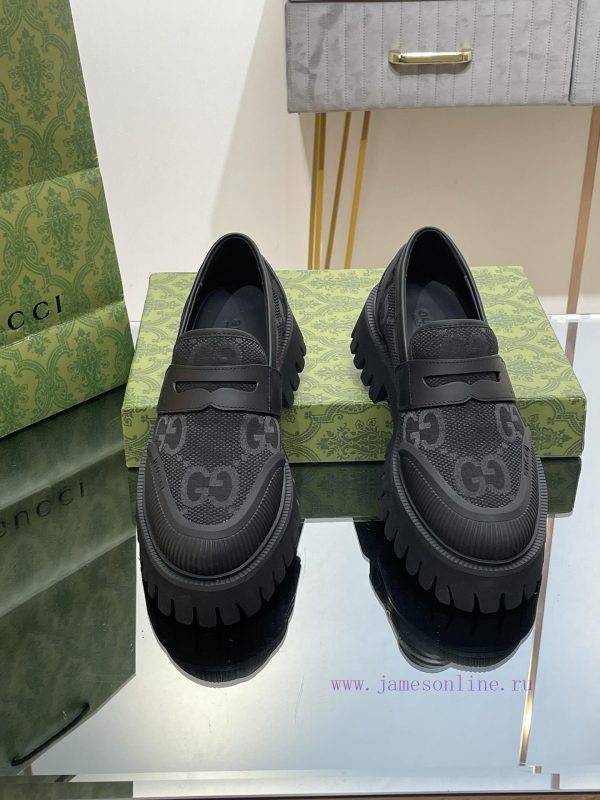 23 Gucci Thick soled GG Couple Shoes Academy Style Retro Casual Shoes Original Custom 11 Rem03naibo1