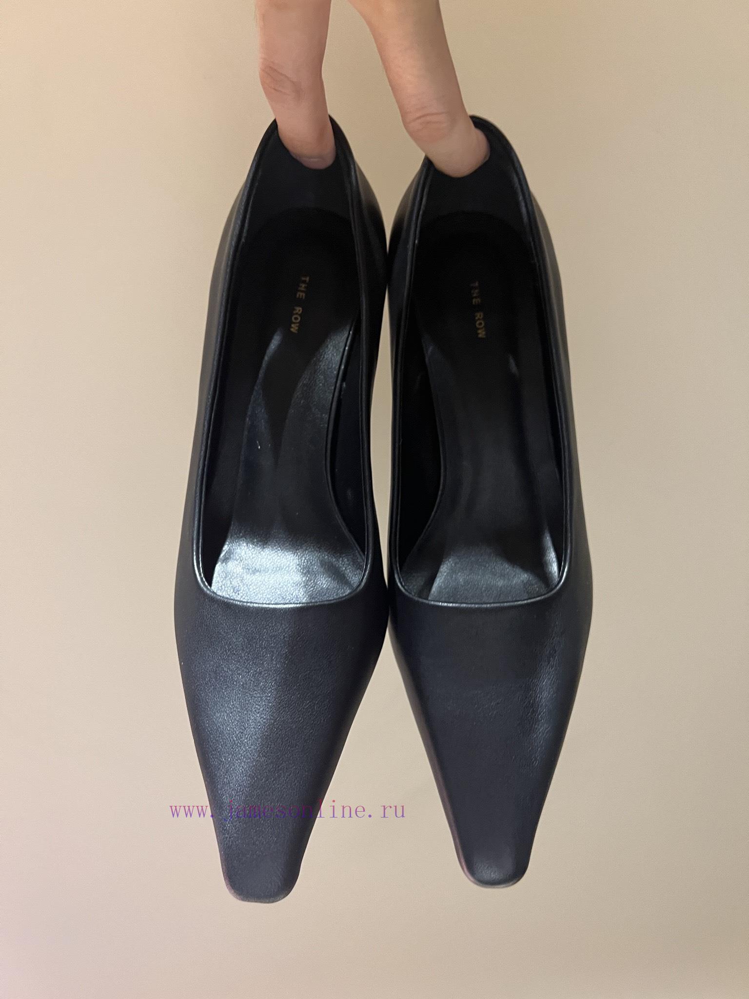 The mostThe row autumn and winter new high-heeled square headed cat heel high-heeled single t2cxzsbv - Image 9