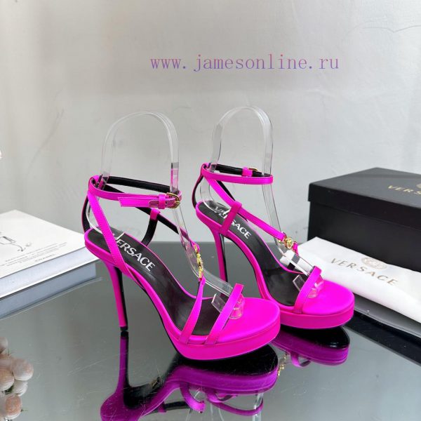 Versace 2024 Spring/Summer New Waterproof Platform Sandals High Heels————————————The Milan rq0897wm4