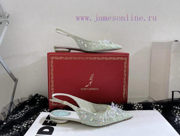 R ᴇɴᴇ C ᴀᴏᴠɪʟʟᴀ | 2023 ? Heavy Industry RC Crystal Gemstone Lace Heel Shoes Wedding Shoes Sej8i3cn9b