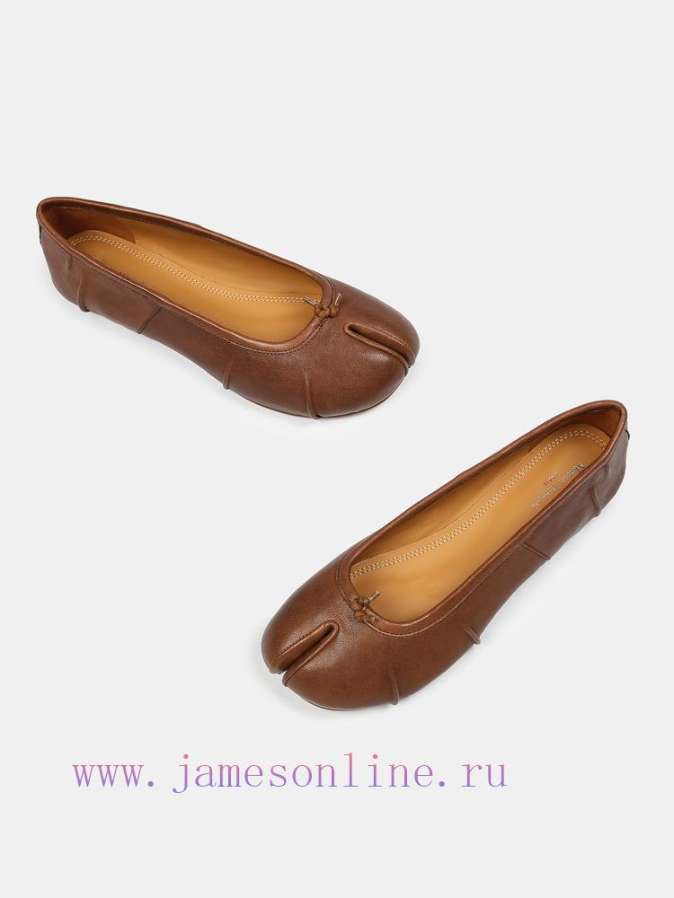 Maison Margiela 24 Early Spring New Wrinkle New Split Toe Flat Shoes, Original One to One Crpb6hvxmf - Image 4
