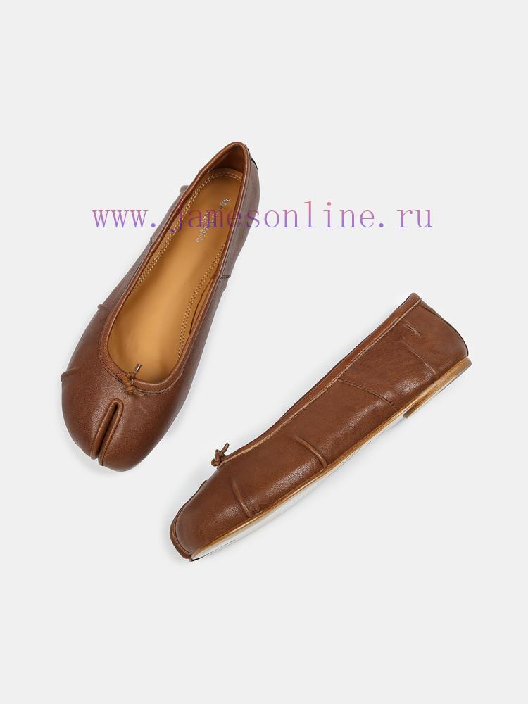 Maison Margiela 24 Early Spring New Wrinkle New Split Toe Flat Shoes, Original One to One Crpb6hvxmf - Image 6
