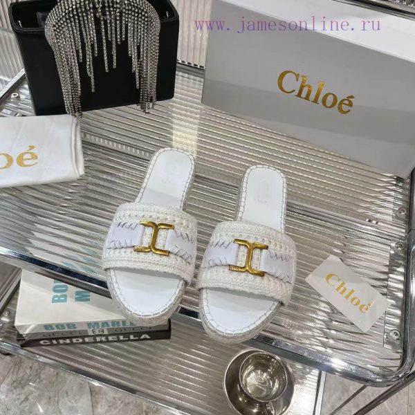 Chloe's new woven slippers for 2024 make a dazzling debut, a perfect match of fashion and coc3qhq7kg