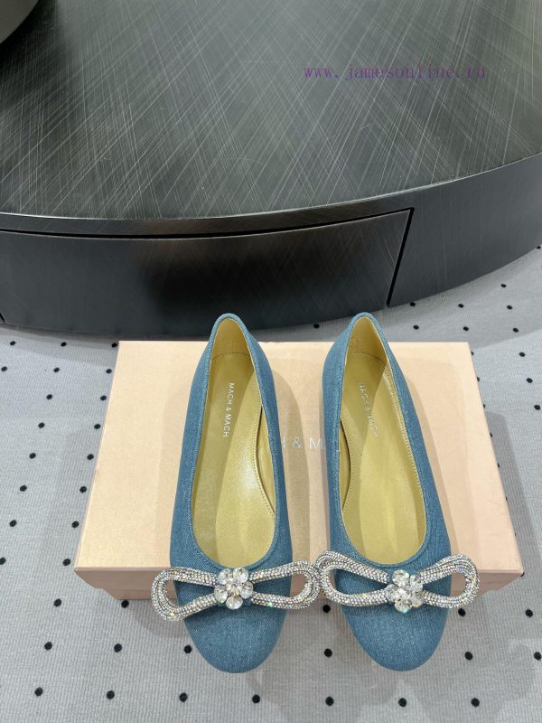 ????&???????? Personalized ballet single shoesFabric denimInner sheepskinLeather soleElegantic8r2yec