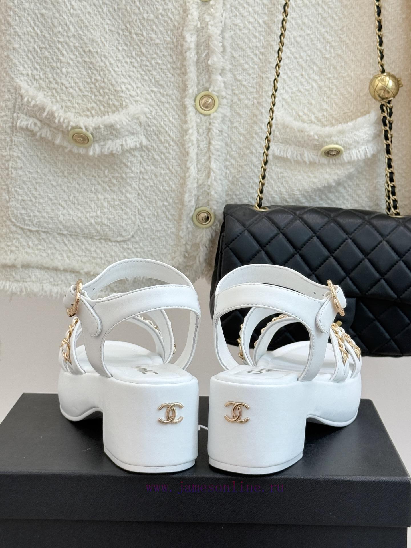 μπρελοκ πέδιλο | Chanel | Chanel 25K New Product Double C ChainThick Soled Flat SandalsWhen The Brilliance Of Th 9c1au6yu | παπουτσια για περπατημα ανδρικα - Image 7