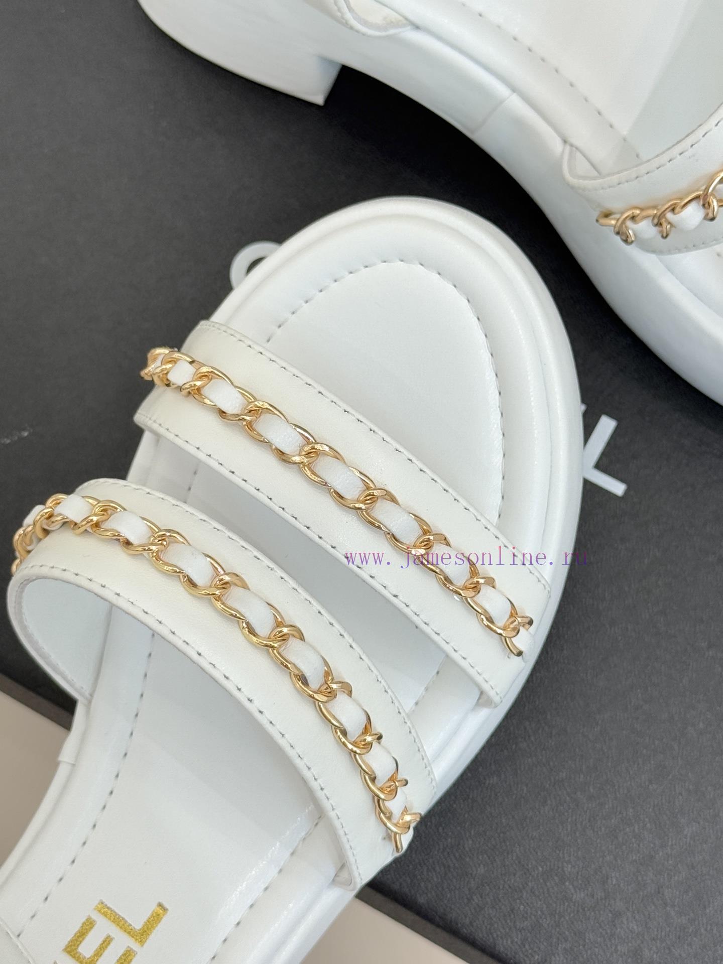 μπρελοκ πέδιλο | Chanel | Chanel 25K New Product Double C ChainThick Soled Flat SandalsWhen The Brilliance Of Th 9c1au6yu | παπουτσια για περπατημα ανδρικα - Image 8
