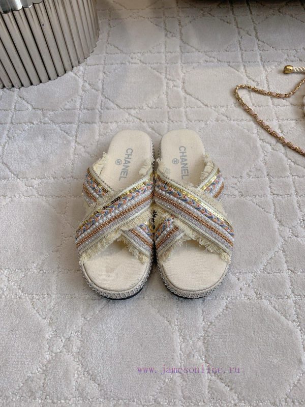 αποστολοσ μποτησ γρεβενα | Chanel's New Denim Woven Slippers Are Classic And Versatile With A Very Comfortable Foot Feel T f4rufrqv | πεδιλα ταναλεσ