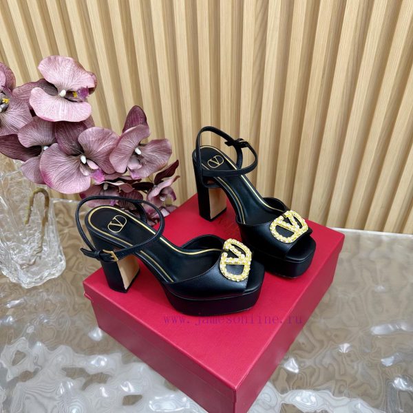 migato πέδιλα μαυρα | Valentino Classic V-Buckle Hate Sky High Waterproof Platform High Heel Sandals ️ Classic V-Buck rxscjg2z | δερματινα γυναικεια μποτακια μαυρα