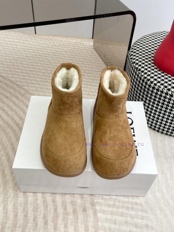 καθημερινο μαυρο μποτακι φλατ | Top TierLoewe Also Has Its Own Snow Boots For Autumn And Winter 25Loewe Fur Integrated Boots I mj6b4e47 | πεδιλα babywalker