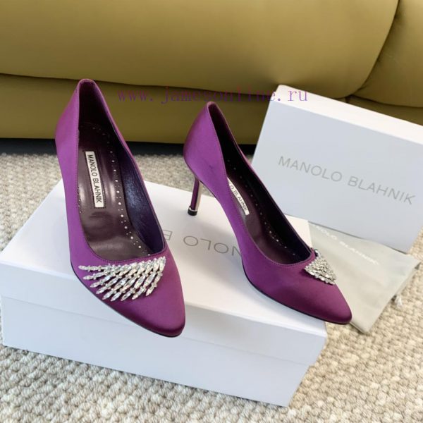 μποτες με λιγο τακουνι | Manolo Blahnik MB2024 Rhinestone Buckle Pointed Flat Shoes Real Silk Satin High HeelsReal Leath u78oiak8 | πεδιλα inuovo μαυρα