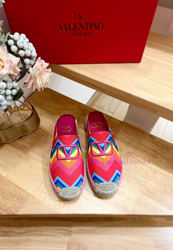 3d παζλ παπουτσι | Valentino Garavani/Valentino Printed Canvas New Slippers🩴 Fisherman's Shoes-Embroidery VLogo Lo 2q3xgp4m | διαγωνισμος μποτι μπιλτιγκ