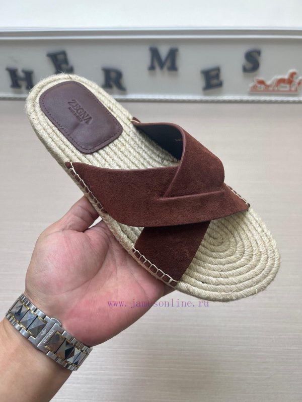 3m παπουτσια | Zegna High-end Quality Slippers 2024 Wu Lei Star Style Official Website 11 Men's Leather Slippe 2529ls67 | ιατρος κ.υ αλιαρτου μποτη