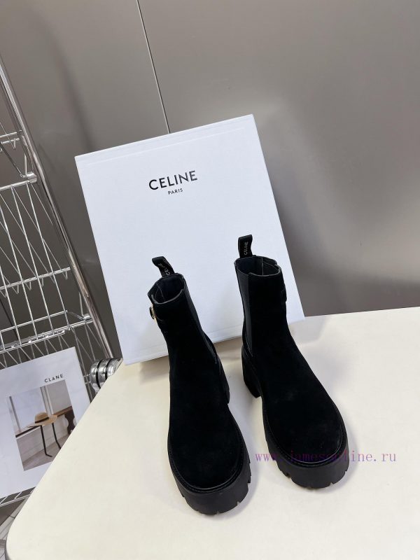 attrattivo γουνινα μποτακια | CELINE's Latest Autumn And Winter Fashion Show Lisa's Martin Boots Are Popular Among Many Celeb mf0m1nqc | μετατροπη παπουτσιων