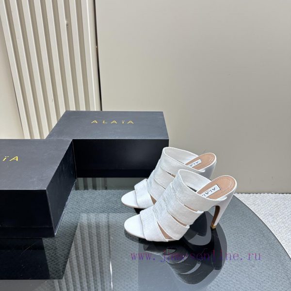ασημένια πέδιλα φωτό | ALAIA | French High-end High-end High-end High-end Brand Fish Mouth High Heels Cool Drag Super g3d0aowe | adidas παπουτσια volley