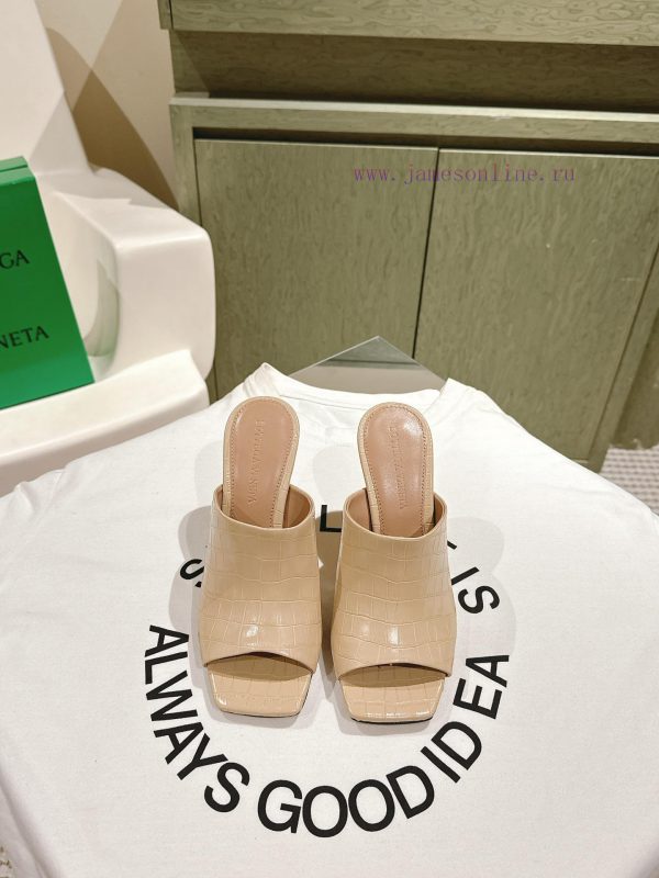 ιατρικες παντοφλες εργασιας | | ²⁰²4 𝐬𝐬  🤍🤎BV Knot Series Metal Heel Slippers With High Heels~Original Version And 8.5 1:1 St cvs6g2u1 | deichmann παπουτσια