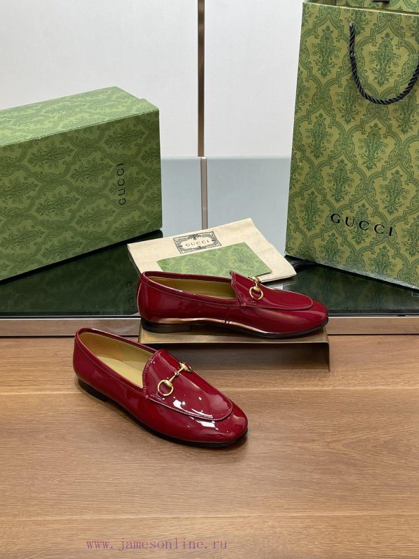 guess μποτακια 2016 | 2024 Early Autumn New Gucci Latest Lacquer Leather Wine Red Color Princeton Series Le Fu Single 1ujunsny | ιδιαιτερα παπουτσια γαμπρος νυφη τακουνια
