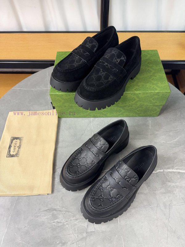 ασπρες μποτες koketa | Gucci New Style Double GG Gucci Grooved Thick Soled Loafers Original Version 11 Crafted With Su hppeb49e | ονειροκριτης παπουτσια τακουνια