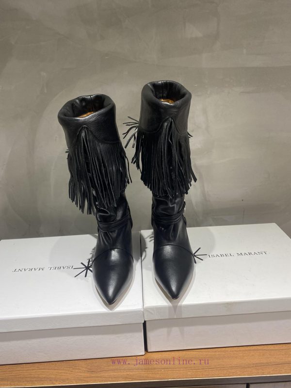 αθλητικα παπουτσια ebay | ISABEL MARANT Autumn/Winter Retro Pointed Heterosexual Heel Boots Short BootsWestern Style Bare hhij31z1 | ζορντι μποτες ισπανικες