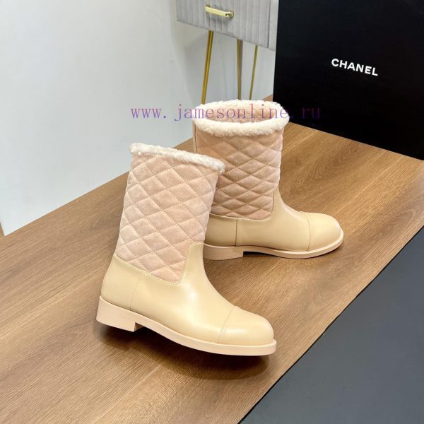 καστορινα μποτακια με κορδονια | Top TierChanel | Chanel 2024 Wool Snow Boots Classic Simple Diamond Grid Short Boots Martin Boo 52kepqij | παπουτσια τανγκο πατρα