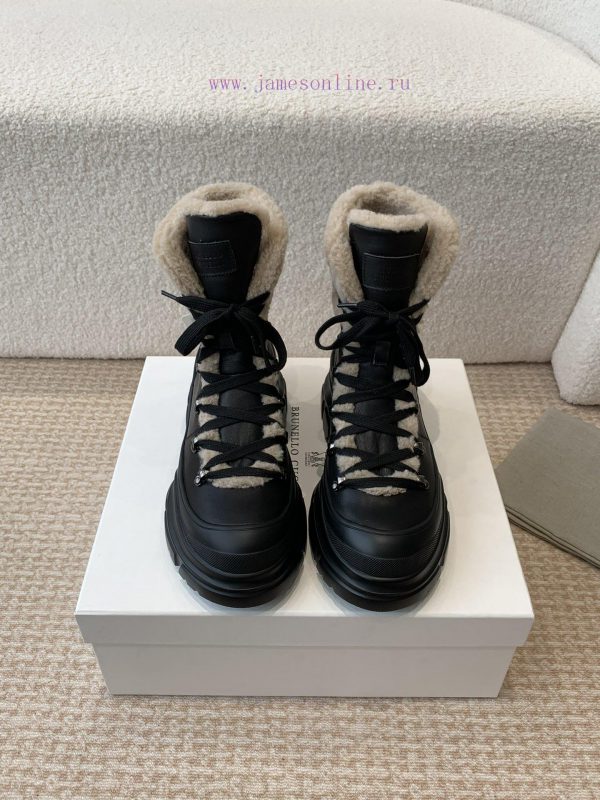 αντρικές παντόφλες | BC 2024s Autumn/Winter New Product: Woolen Tube Short Boots Brunello Cucinelli Inspired By The car0nc8y | σκισμένο καλσόν και ψηλά τακούνια