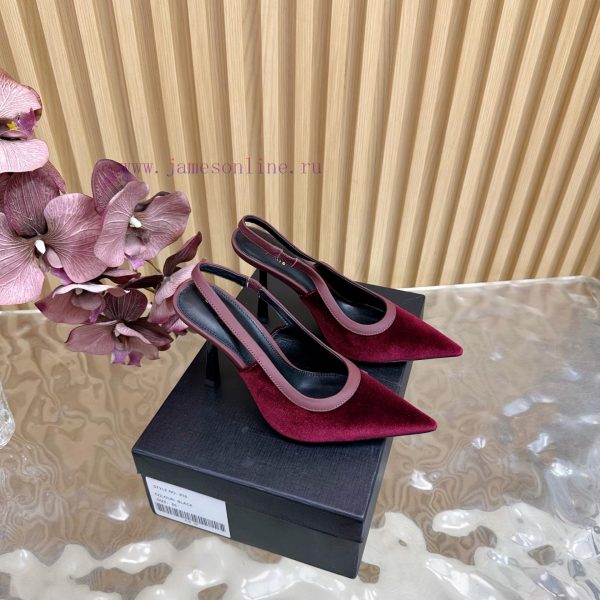 παντοφλες τσουκαλας | SAINT LAURENT 25ss Spring/Summer New Pointed Stiletto Sandals——————————Top TierYSL's Minimalist 1c91e02h | ματ μαυρα μποτακια