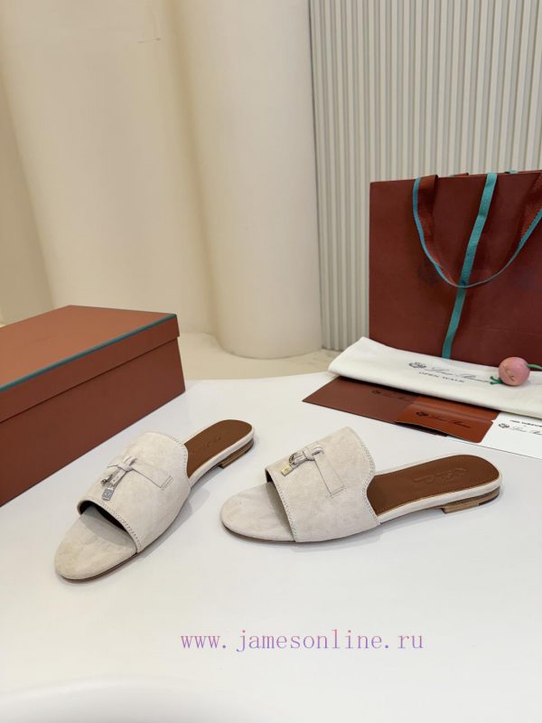 2017 χρυσο πεδιλο | Loro Piana Top Genuine Leather Bottom**Loro Piana | Real Leather Bottom Slippers Luxury Pet Eve 91paphtv | λουστρινια γυναικεια παπουτσια
