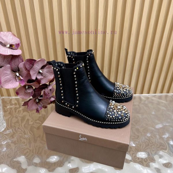 πέδιλα αντρικά | Classic Hot Item. 2025 Autumn/winter Christian Louboutin Autumn/winter Rivet Short Boots Origin 89k0pvze | η ερωτικη σκηνη απο τα ψηλα τακουνια