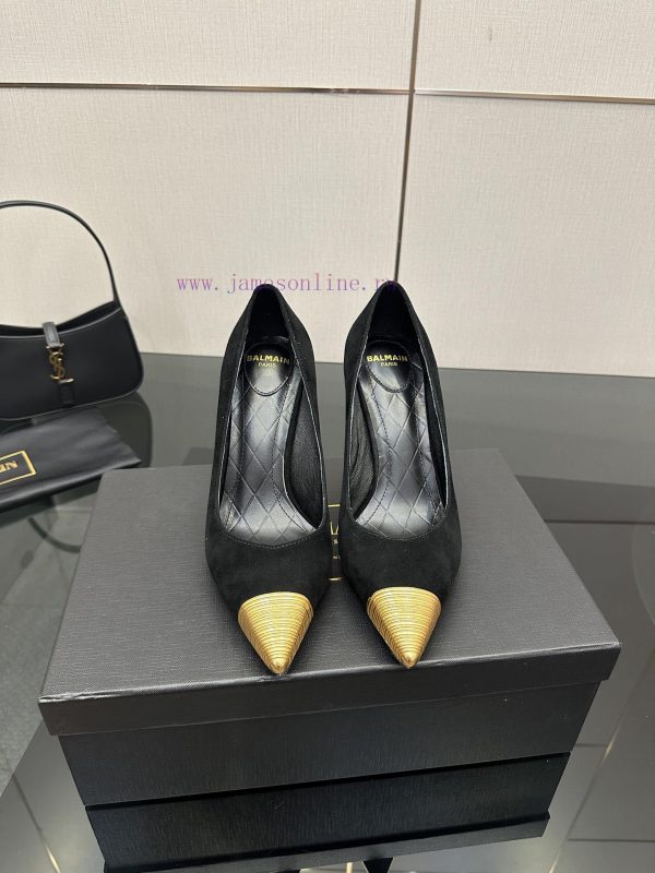 διπατες μποτες | Balmain | Balmain 25ss New ProductSexy Lipstick High-heeled SandalsFabric YangjingInside Is Lam cb8300cm | θυλικα δερματινα μποτακια