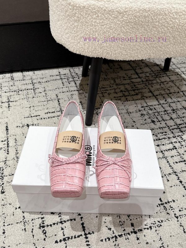 πεδιλα χρυσα με φιαπα | Maison Margiela MM6 Margiela 25/new Square Toe Ballet ShoesOriginal Double Layered Leather Sole ci67c8bw | γυνεκεια πεδιλα πολυχρωμα