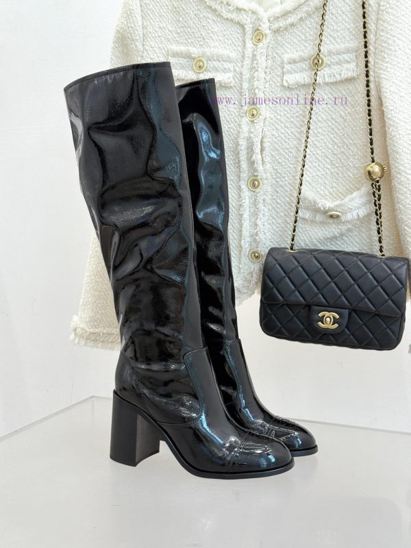 μποτακια γαλοτσες με επενδυση lemon jelly | Short Boots And Long Boots 450Chanel | Chanel Classic Color Blocked Thick Heel Stretch BootsExp b1xqd2b6 | μπότα κρεπ τακούνι