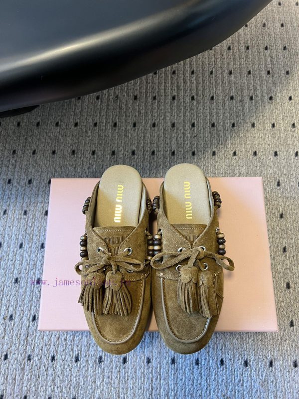 ιερη παντοφλα αγιου σπυριδωνα | Top QualityMiu Miu 25FW Deck Shoes Suede Boat ShoesMiuMiu Miu's New Deck Shoes Also Have A Grea ti59l404 | γαλότσες γυναικείες φθηνες