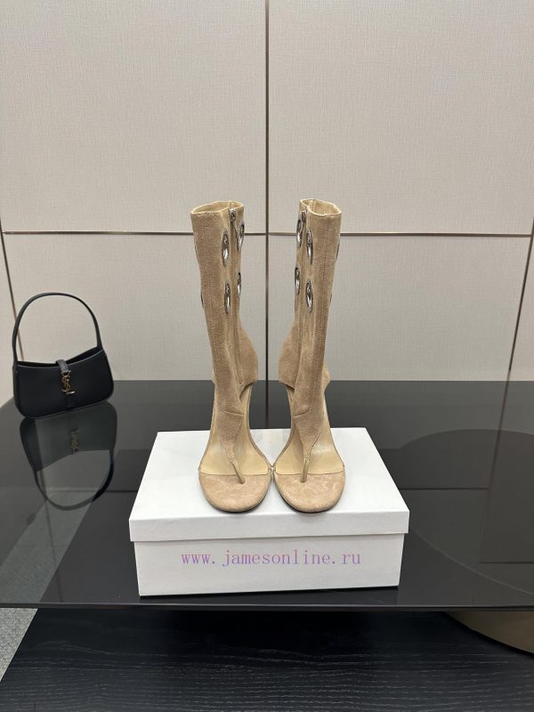 τακούνια λατιν | ABING WANG High-heeled Clip On Cool Boots Color SchemeThis Short Boot Has A Very High-end Desig 91qjgthn | ζακρετ παιδικα παπουτσια