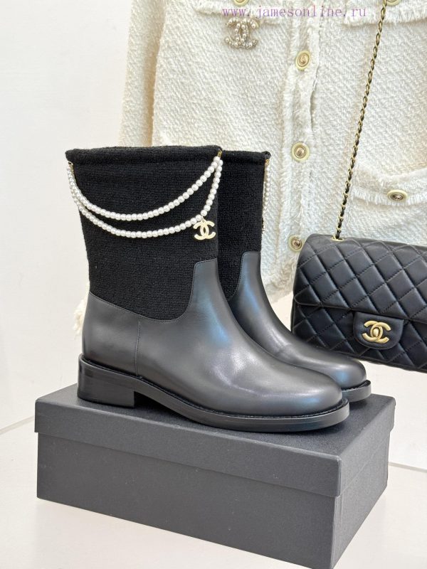 αρβυλακια με κορδονια μποτα | Short Boots And Long Boots 550Chanel | Chanel 25B Autumn/Winter New Product Clover PearlDouble 586k8d0n | la cocquette μποτακια