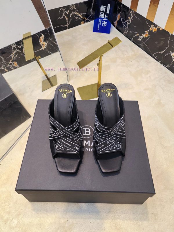 θερμαινομενες παντοφλες | Out Balmain 2026 Spring Fashion High Heels SlippersBrand Balmain 𝘽𝙖𝙡𝙢𝙖𝙞𝙣 By French Fashion Desi 2glukrm5 | bibilou παπουτσια